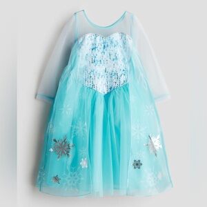 NWOT Toddler Girls H&M Disney Elsa Frozen Costume Dress 3T/4T